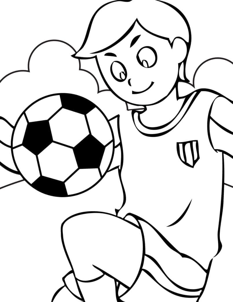 Druckbares Fußball Für Kinder ausmalbilder