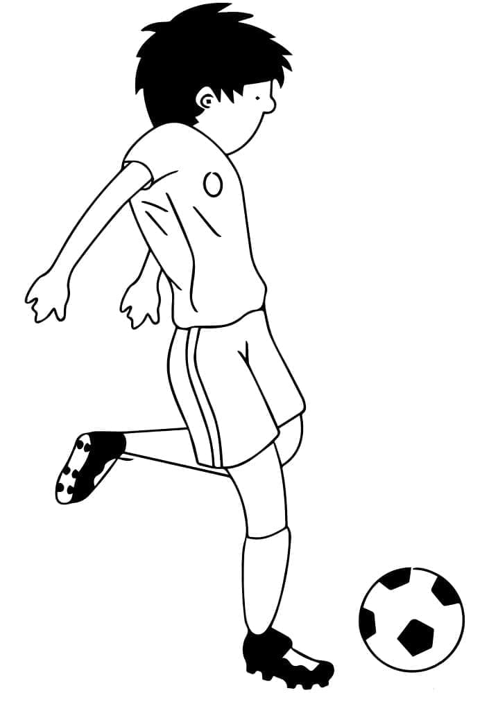Druckbares Fußballbild ausmalbilder