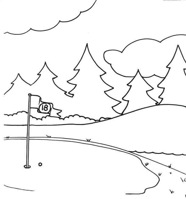 Druckbares Golf Für Kinder ausmalbilder