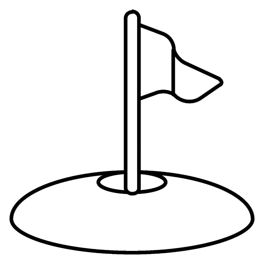 Druckbares Golfbild ausmalbilder