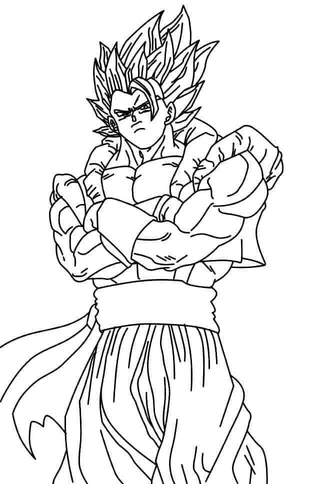 Druckbares Gratis Dragon Ball Z ausmalbilder