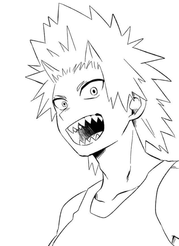 Druckbares Gratis My Hero Academia ausmalbilder