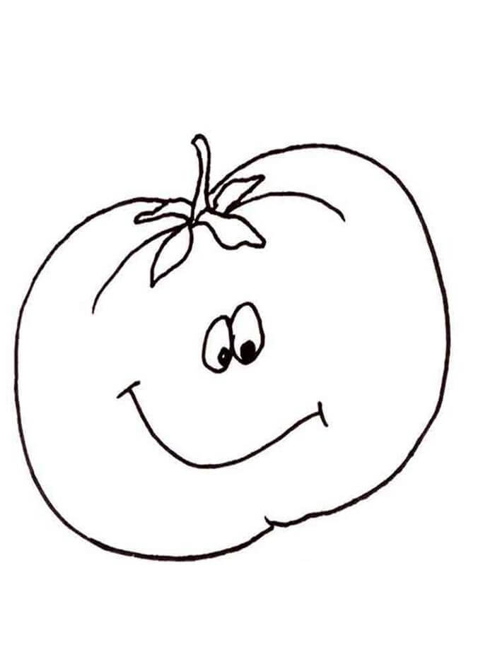 Druckbares Gratis Tomate Bild ausmalbilder