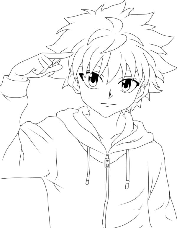 Druckbares Hunter x Hunter ausmalbilder