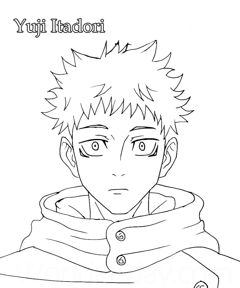 Jujutsu Kaisen ausmalbilder