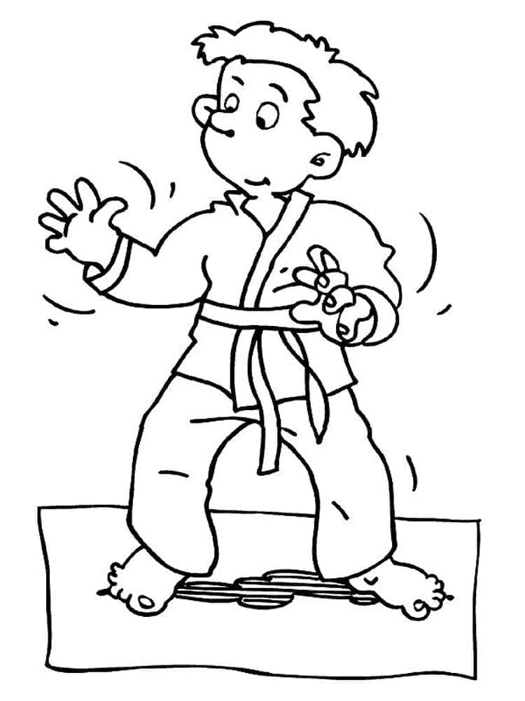 Karate ausmalbilder