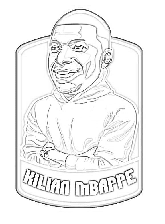 Druckbares Kylian Mbappé Für Kinder ausmalbilder