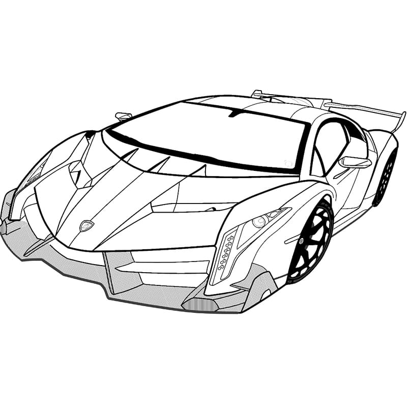 Druckbares Lamborghini Bild ausmalbilder