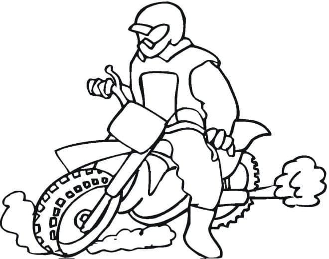 Druckbares Motorrad Bild ausmalbilder