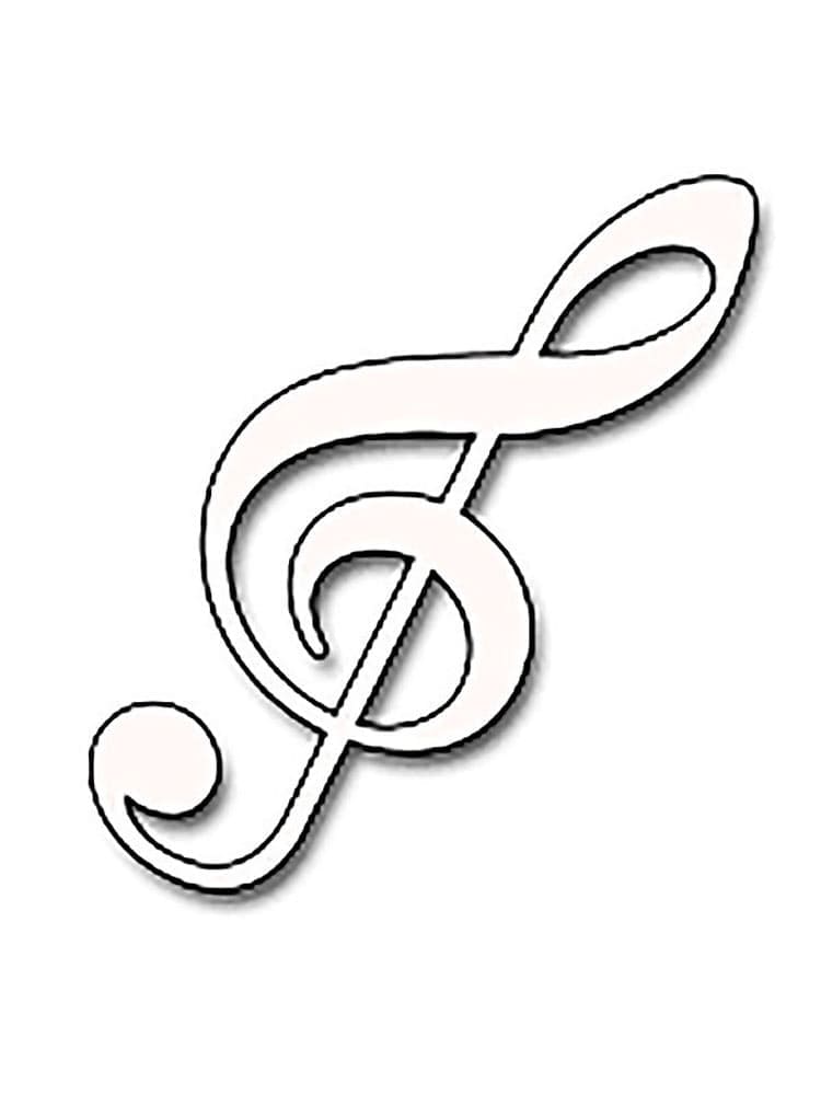 Druckbares Musiknotenbild ausmalbilder
