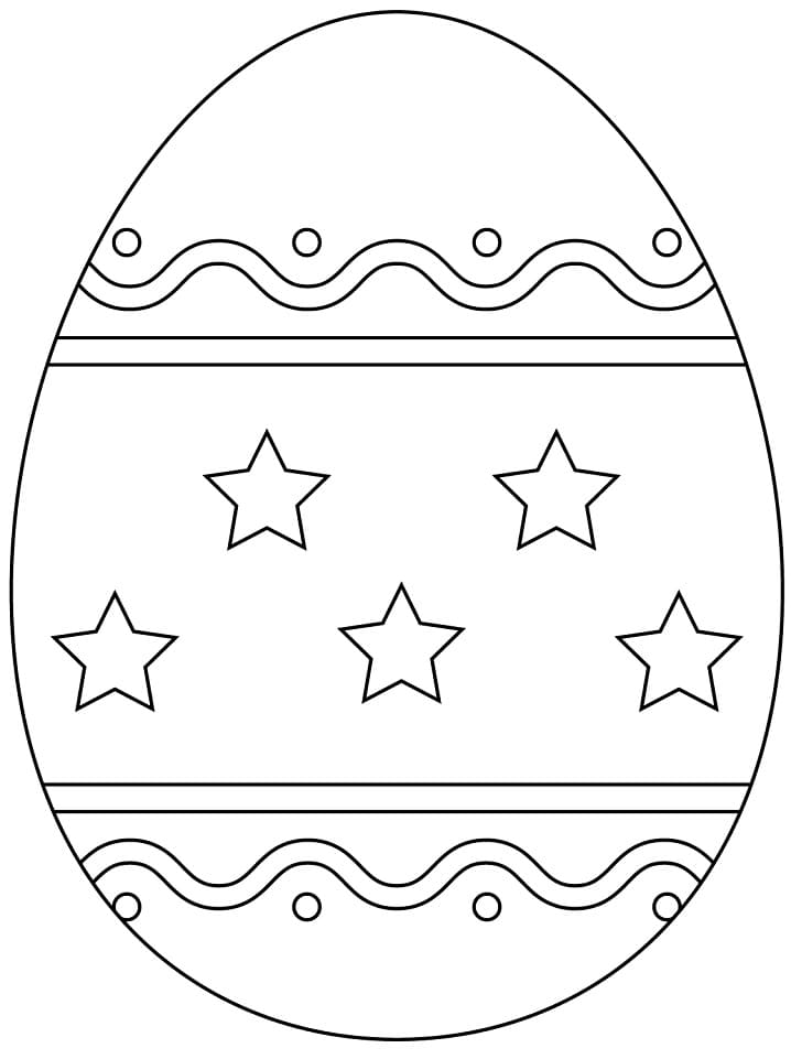 Druckbares Osterei ausmalbilder