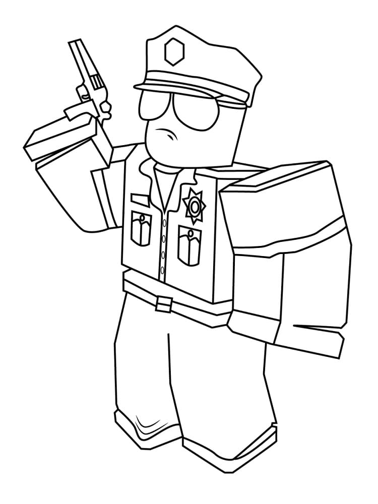 Druckbares Roblox Bild ausmalbilder