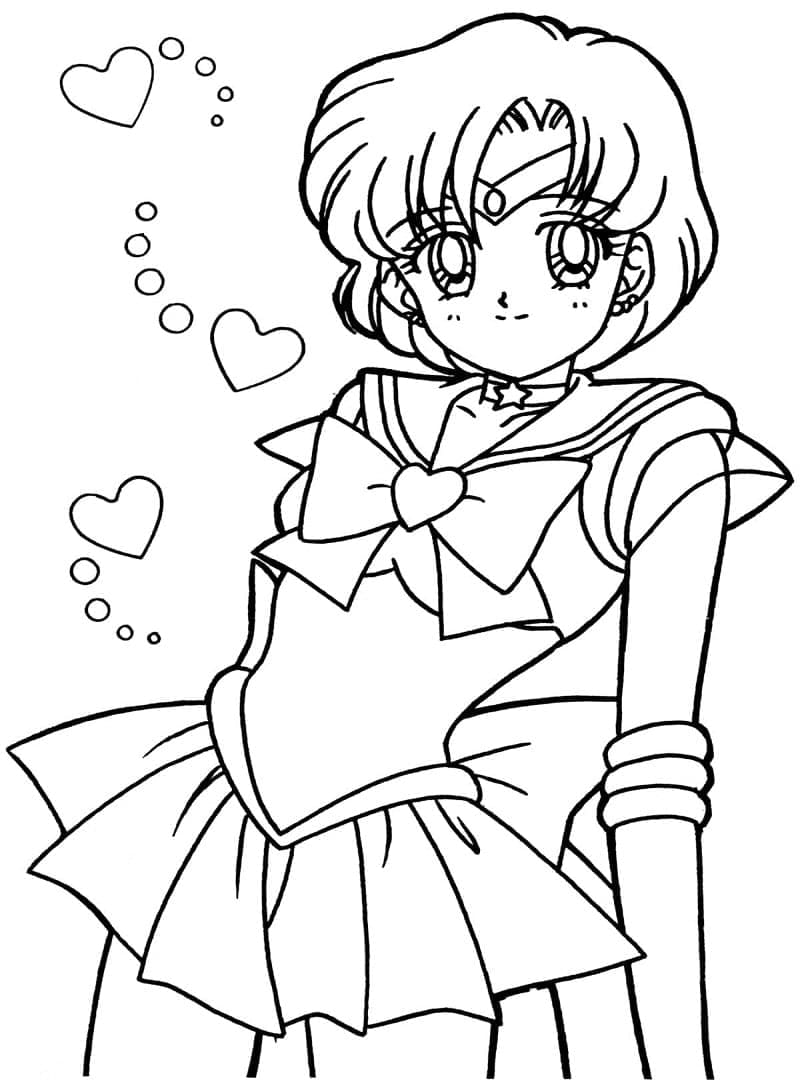 Druckbares Sailor Moon ausmalbilder