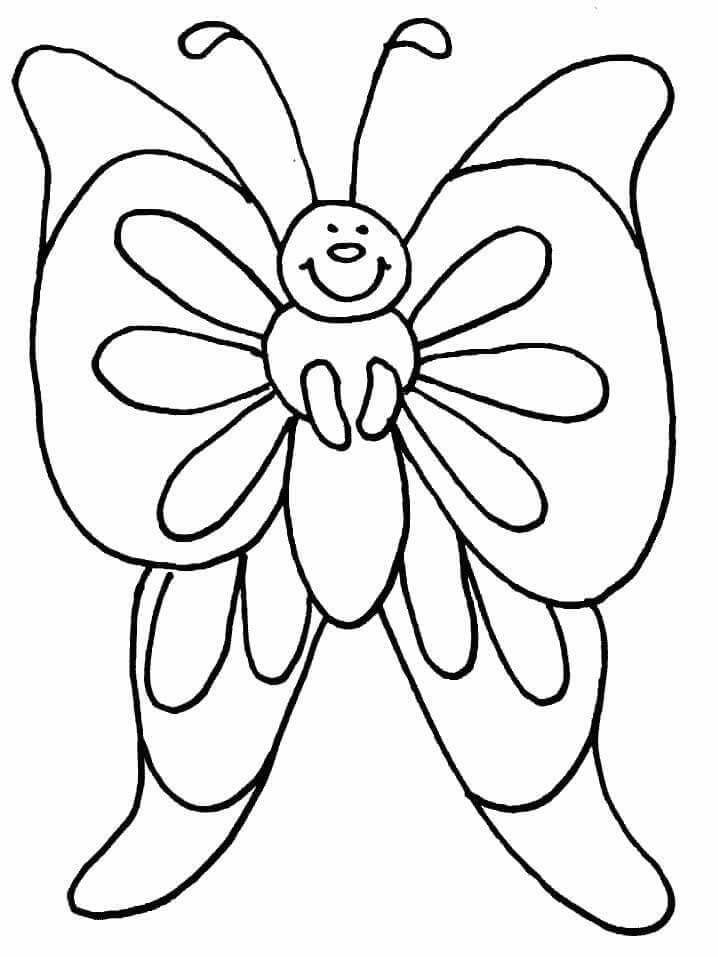 Druckbares Schmetterling Bild ausmalbilder