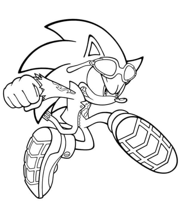 Druckbares Sonic Bild ausmalbilder