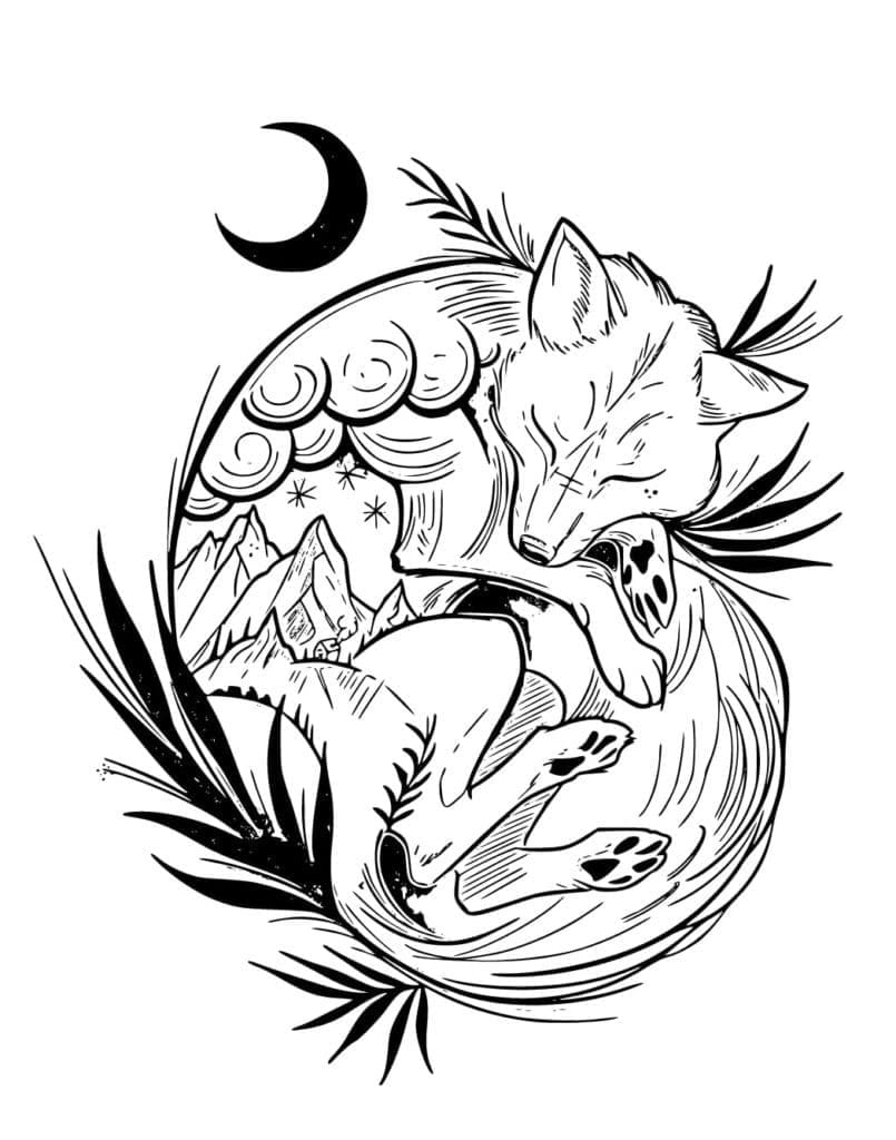 Druckbares Tattoo ausmalbilder