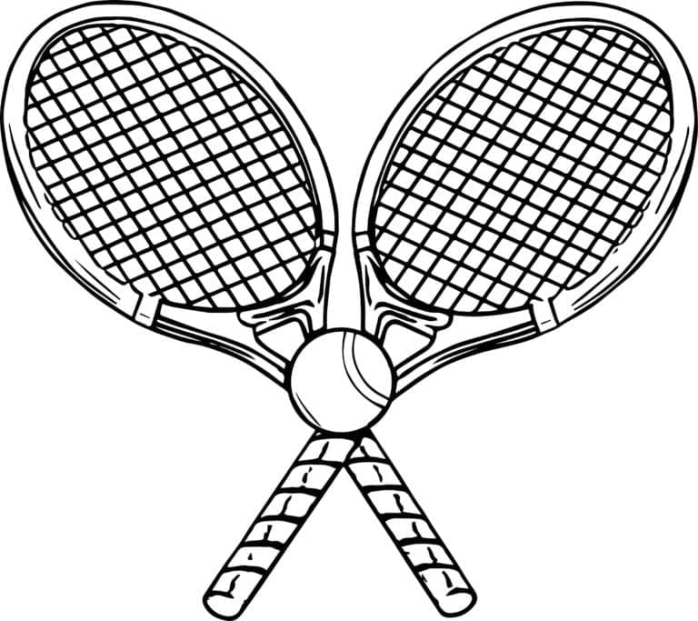 Druckbares Tennis Für Kinder ausmalbilder