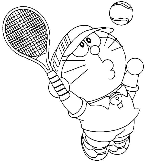 Druckbares Tennisbild ausmalbilder