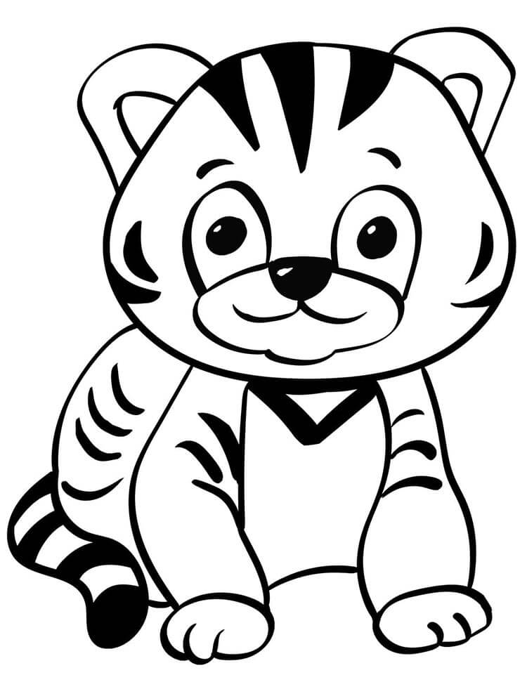 Druckbares Tiger Bild ausmalbilder