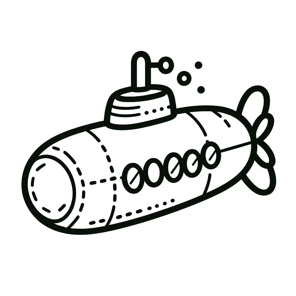 Druckbares U-Boot ausmalbilder