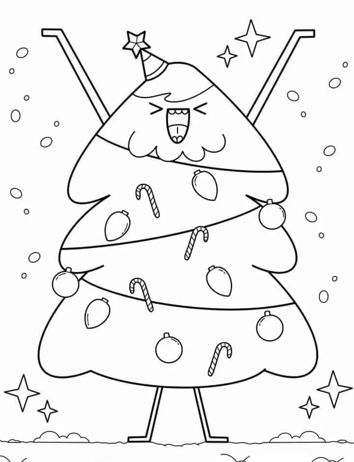 Druckbares Weihnachtsbaum Für Kinder ausmalbilder
