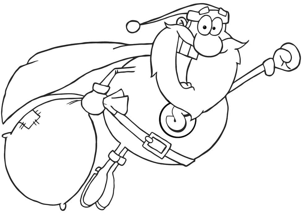 Druckbares Weihnachtsmann Für Kinder ausmalbilder