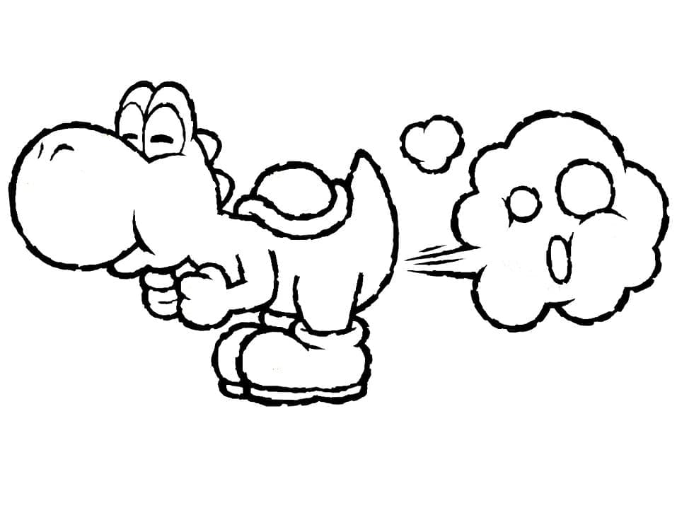 Druckbares Yoshi Bild ausmalbilder