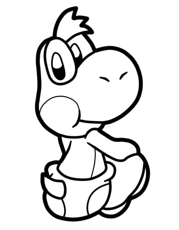 Druckbares Yoshi Für Kinder ausmalbilder