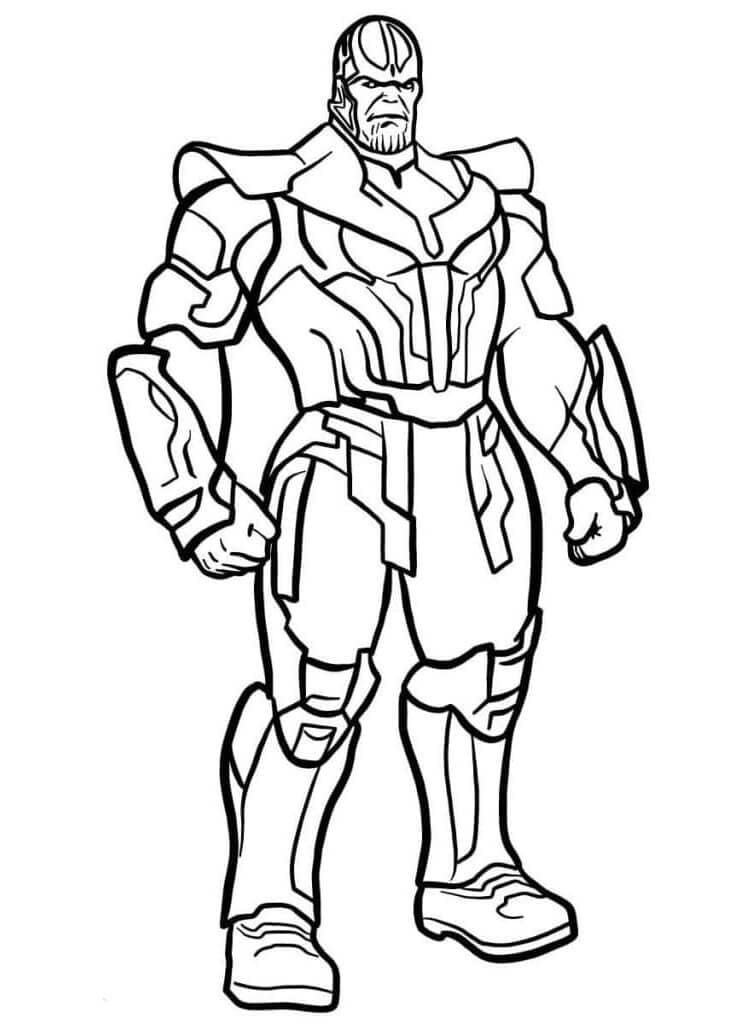 Druckfertiges Thanos Bild ausmalbilder