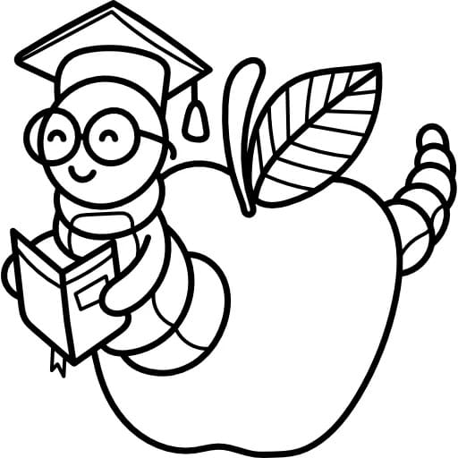 Ein Apfel ausmalbilder