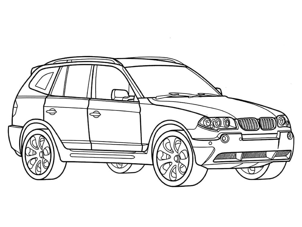 Ein BMW ausmalbilder