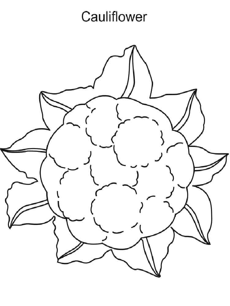 Ein Blumenkohl ausmalbilder
