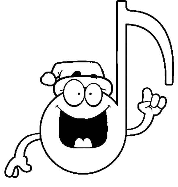 Ein Musiknoten ausmalbilder
