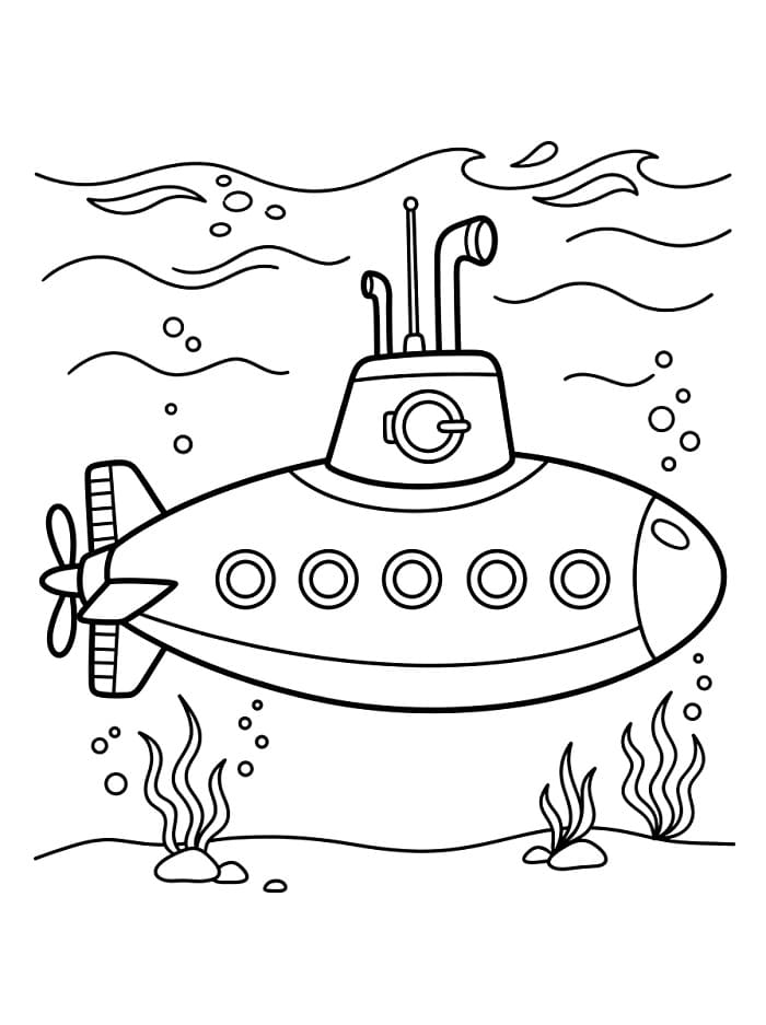 U-Boot ausmalbilder