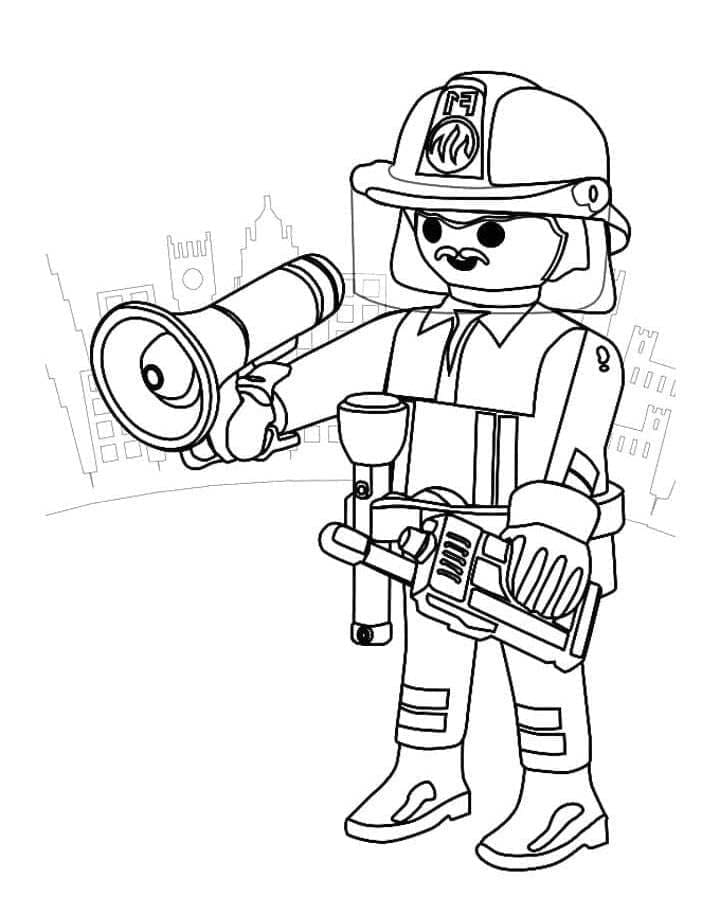 Einfache Playmobil ausmalbilder