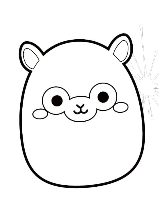 Einfache Squishmallows ausmalbilder