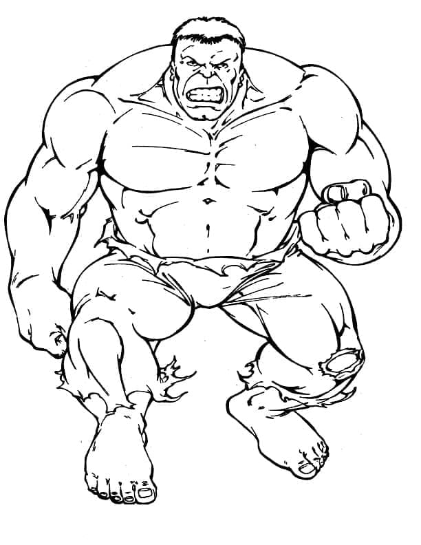 Einfacher Hulk ausmalbilder