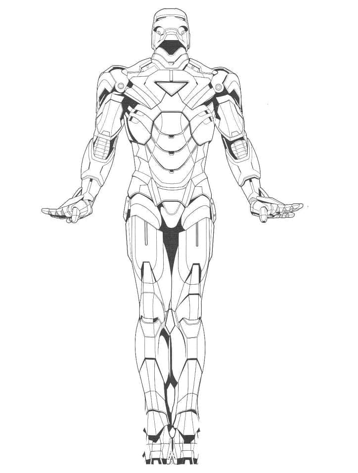 Einfacher Iron Man ausmalbilder