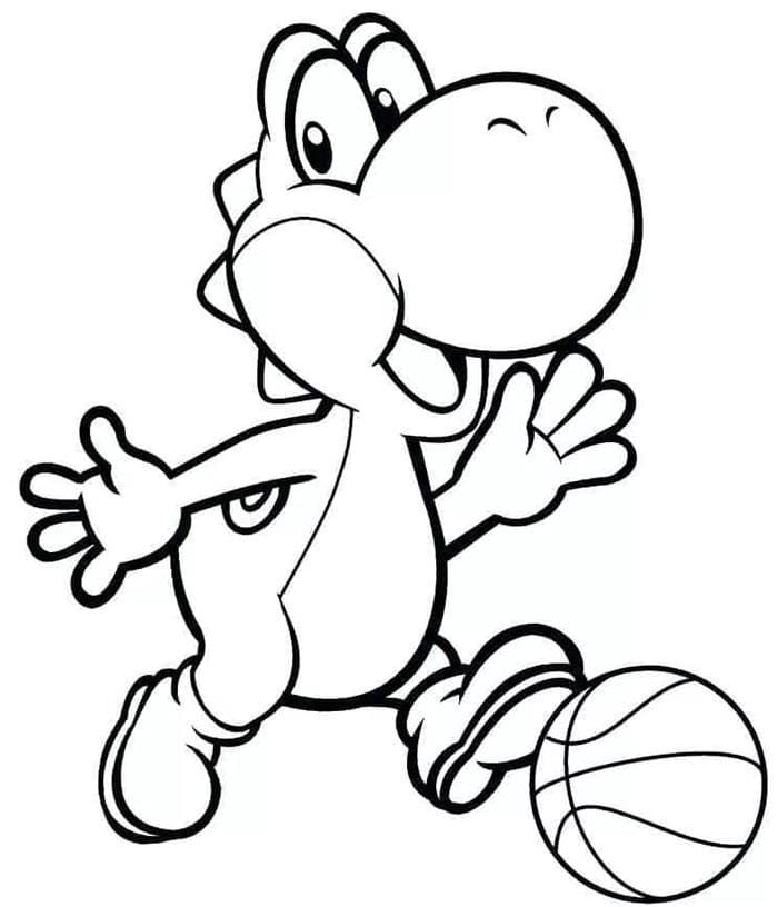 Einfacher Yoshi ausmalbilder