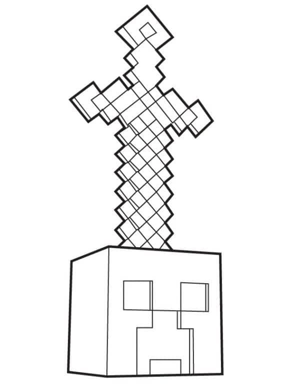 Einfaches Minecraft ausmalbilder