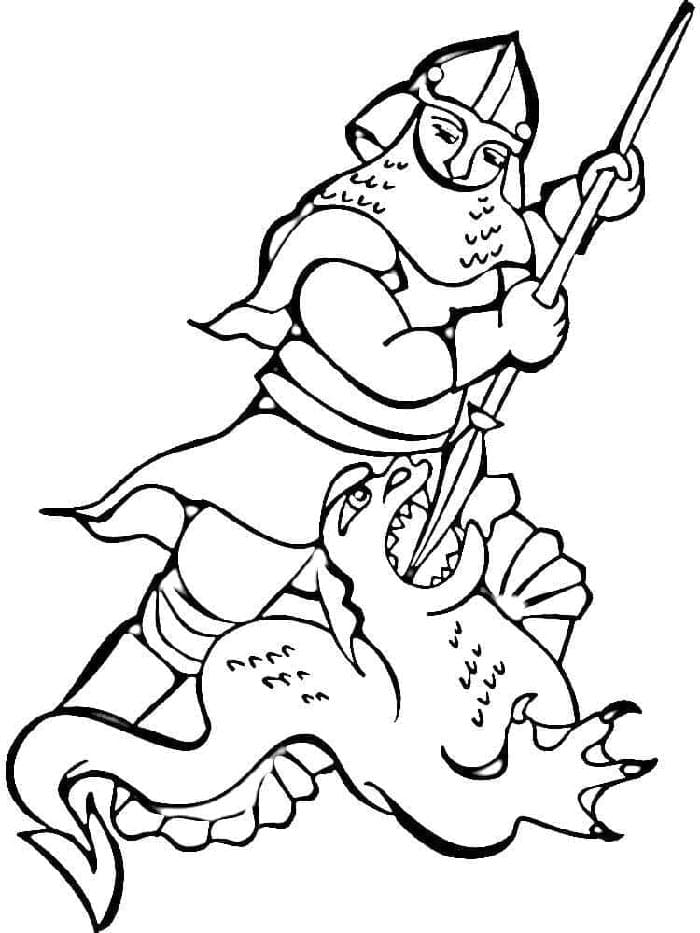 Einfaches Ritter ausmalbilder