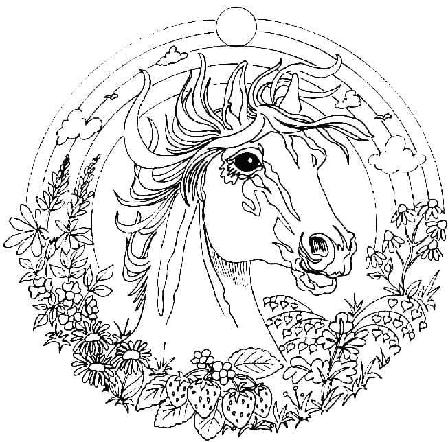 Einfaches Tiere Mandala ausmalbilder