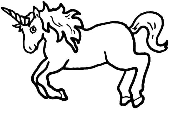 Einhorn Für 3-Jährige Kinder ausmalbilder