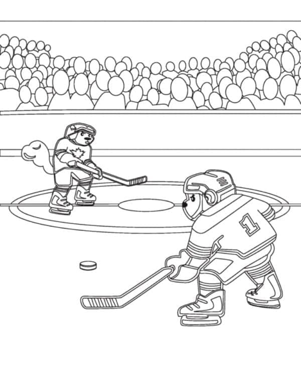 Eishockey 1 ausmalbilder