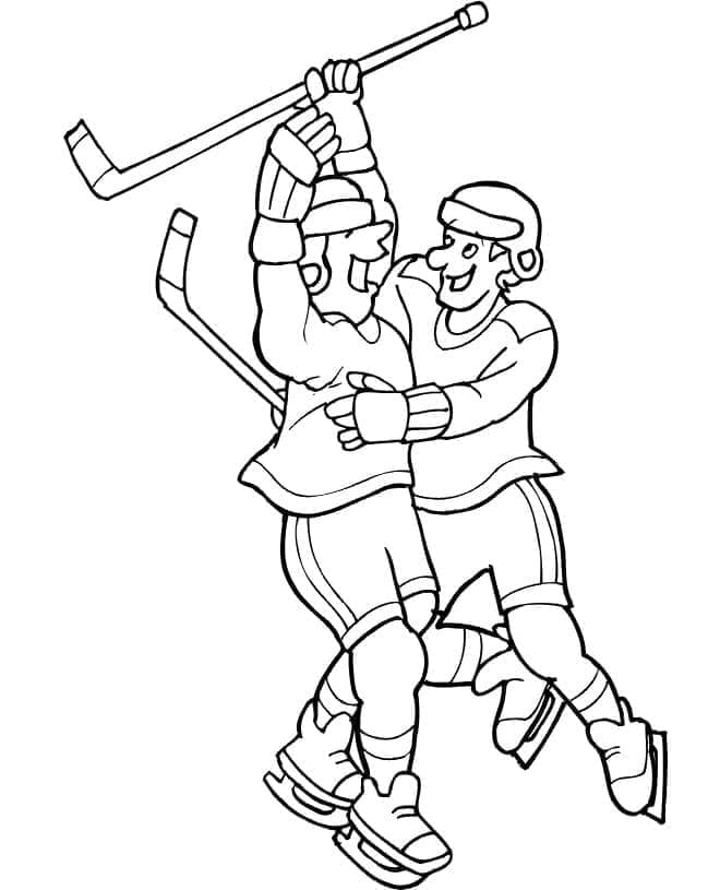 Eishockey Spiel ausmalbilder