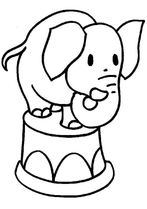 Elefant 1 ausmalbilder