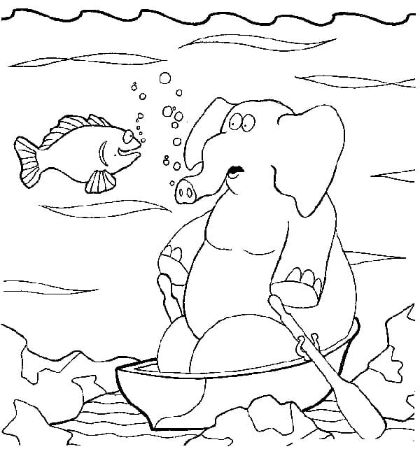Elefant 3 ausmalbilder
