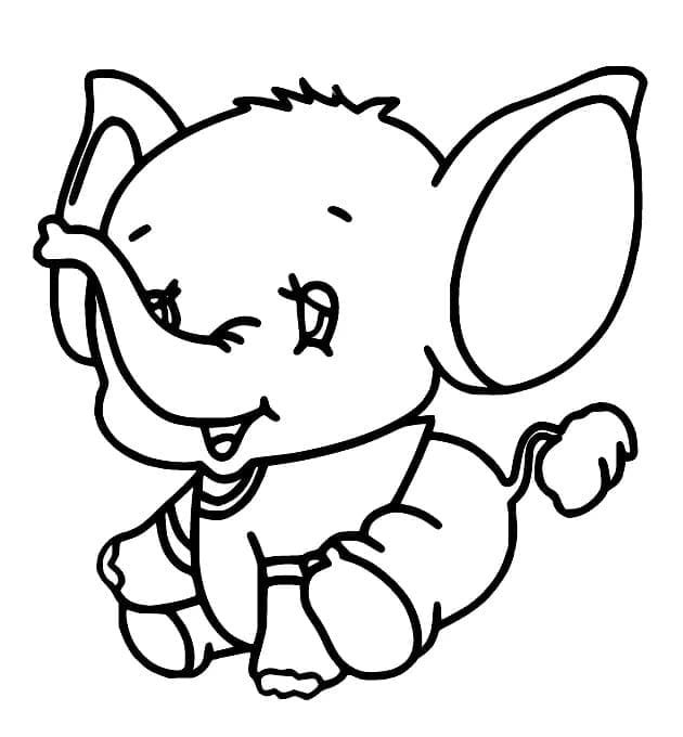 Elefant Druckbar ausmalbilder
