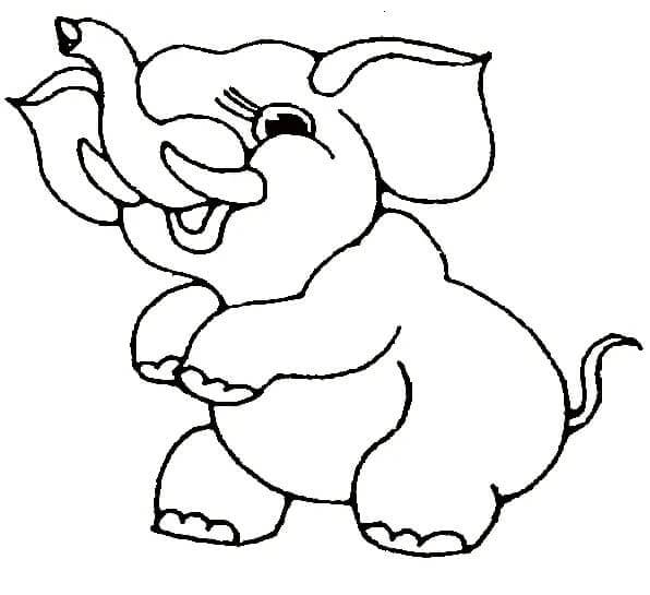 Elefant Für 1-Jährige Kinder ausmalbilder