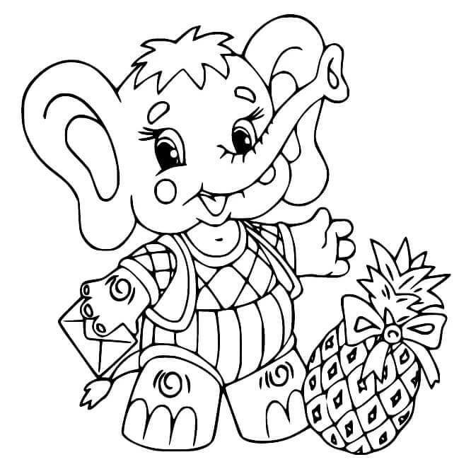 Elefant Für 5-Jährige Kinder ausmalbilder